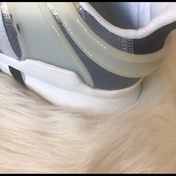 Womens White EQT Adidas size 6.5 - Picture 4 of 5